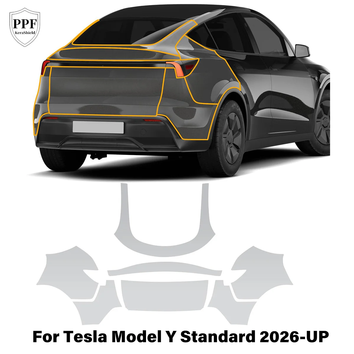 

For Tesla Model Y Standard 2026-UP Pre-cut PPF TPU Car Paint Protection Film Body Anti-Scratch Repairable Cover Clear Sticker