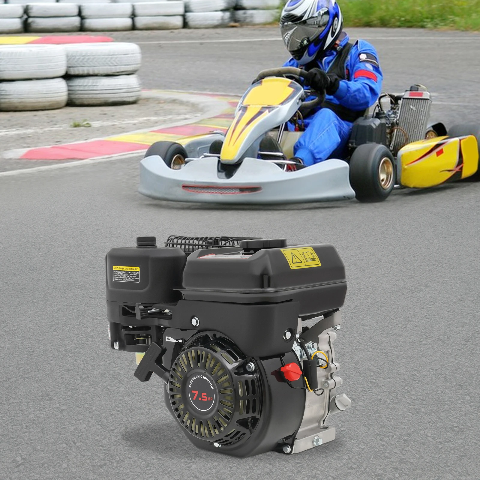 7.5HP 212CC 4-Stroke Gas Engine 3600RPM For Agricultural Industrial Karting Water Pump