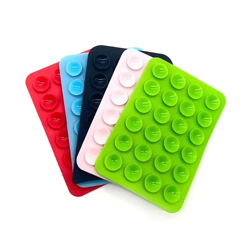 

1PC Double Side Silicone Suction Pad For Mobile Phone Fixture Suction Cup Backed Adhesive Silicone Rubber Sucker Pad For Fixing