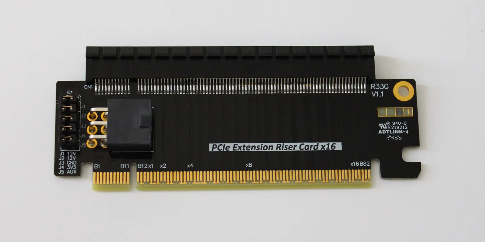 PCI Express 5.0 16X Riser Extended Card PCI-E zu PCIe 16X Slot Connectors High Speed PCIE X16 Konverter Adapter für 1U 2U Server – Detail 1
