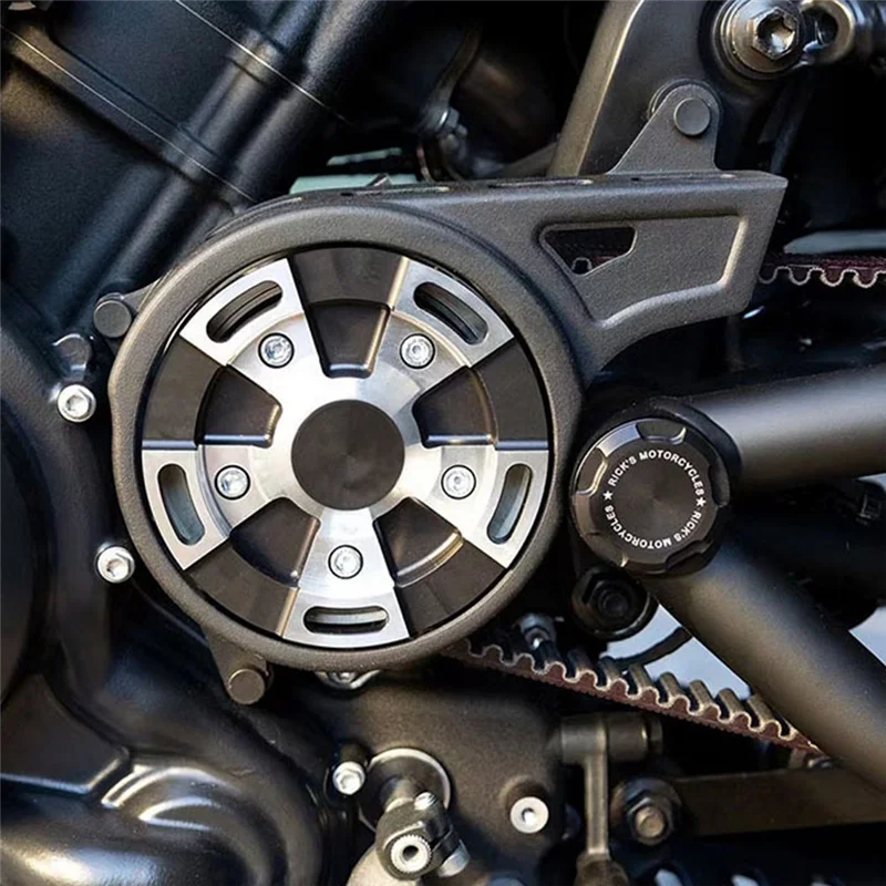 

AX94-Motorcycle Sprocket Cover Pulley Cover Front For Rh1250s Sportster S 1250 RH975 Nightster 975