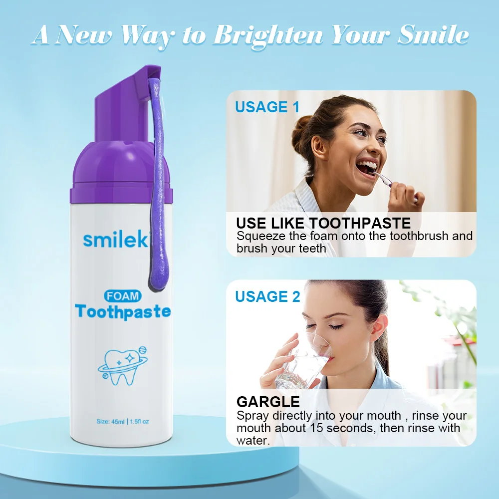 Dental Beauty health teeth whitening teeth whitening toothpaste purple  Repair Teeth White Brightening Tooth Care Purple Correct