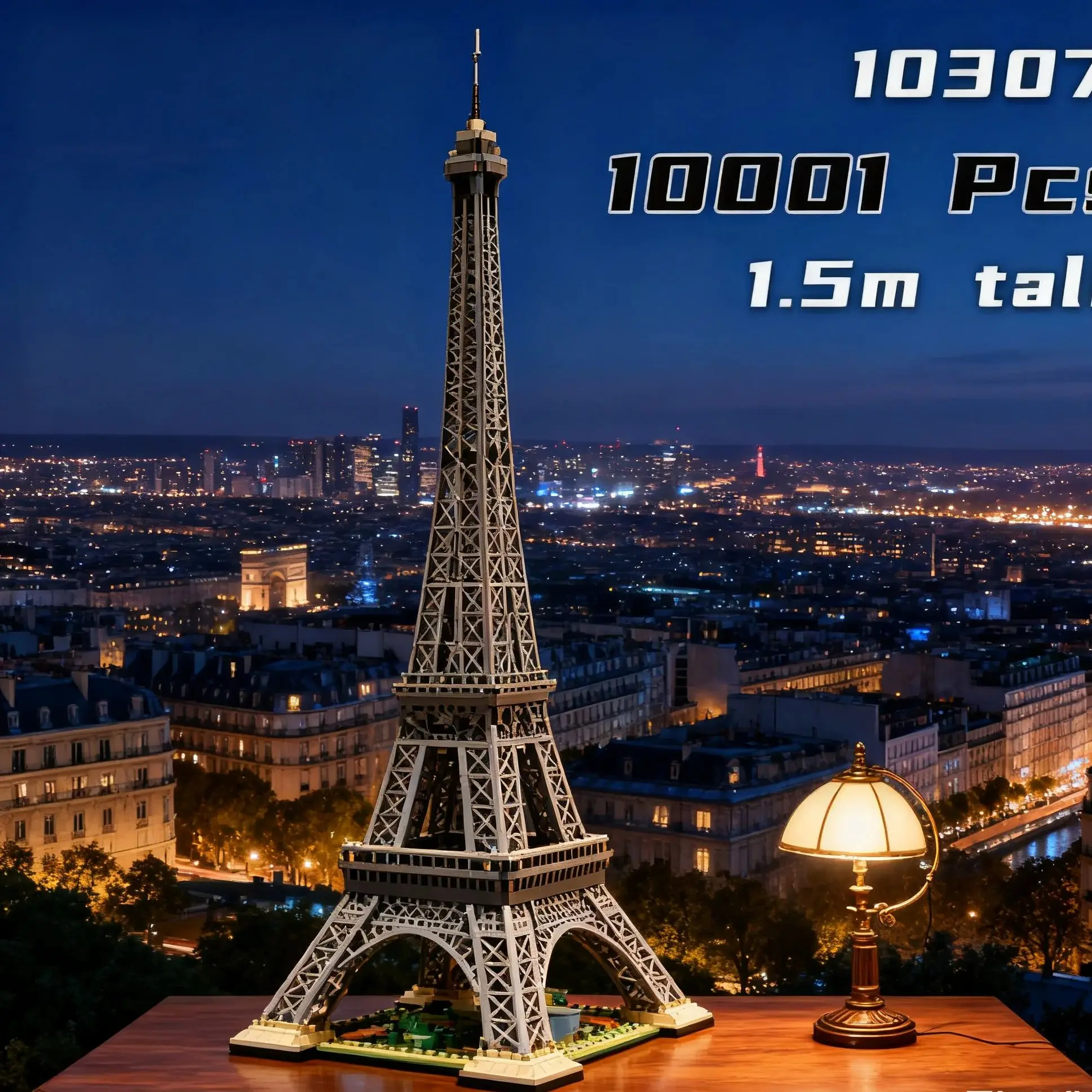 

НОВЫЙ Эйфелева башня, совместимый с 10307, 10001 шт., модель PARIS Architecture, строительный блок, кирпичный комплект, игрушка для взрослых и детей, подарочный набор