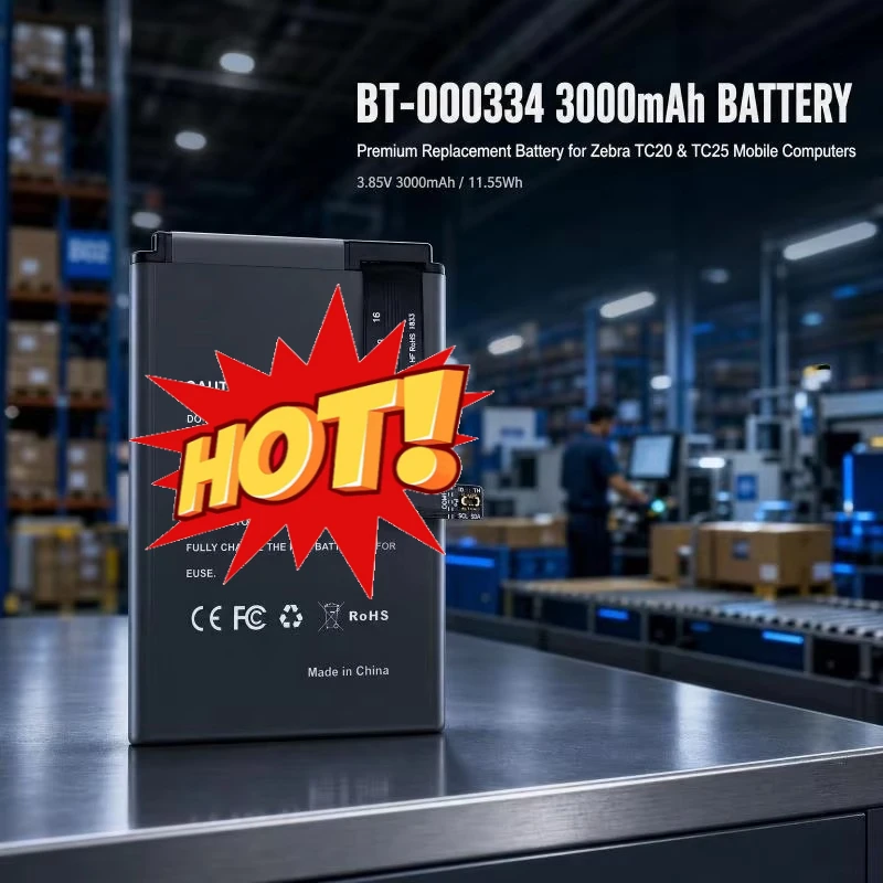 BT-000334 BTRY-TC2X-PRPK1-01 3.85V 3000mAh Li-ion Replacement Battery for Zebra TC20 TC25 Barcode Scanner Mobile Computer