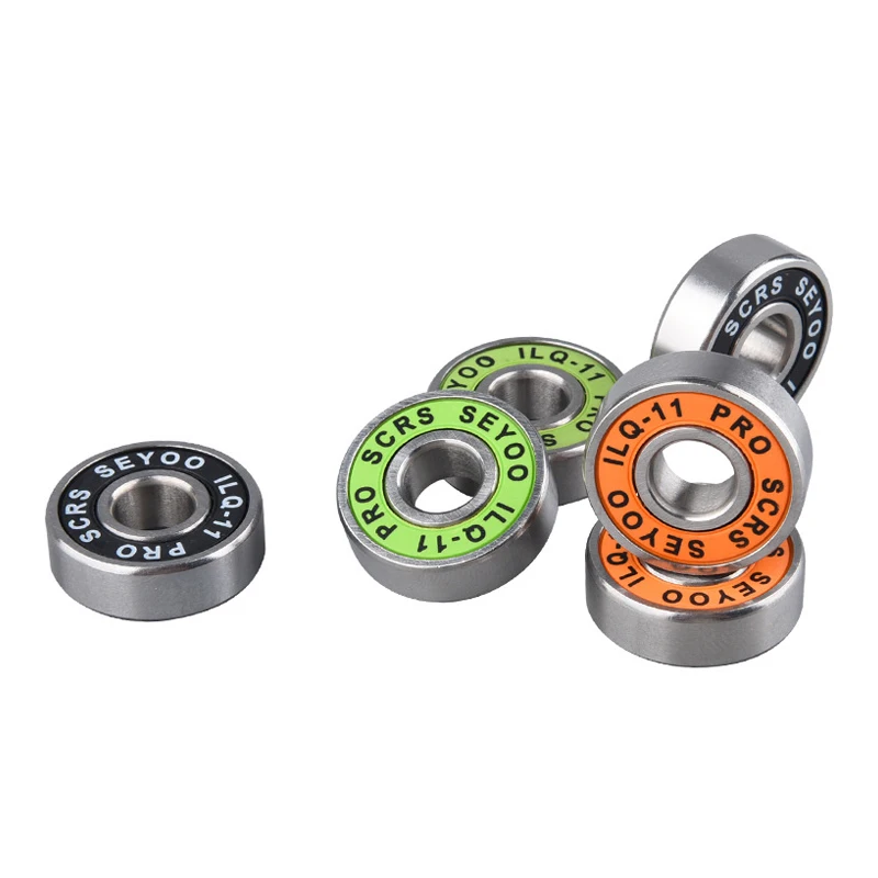 8PC bearings ILQ-11 high-speed bearings are suitable forskateboard long board inline roller skates and ice skates with low noise