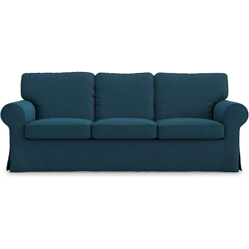 

Чехол для 3-местного дивана, сменный чехол для дивана цвета океанской синевы, для 3-местного сиденья