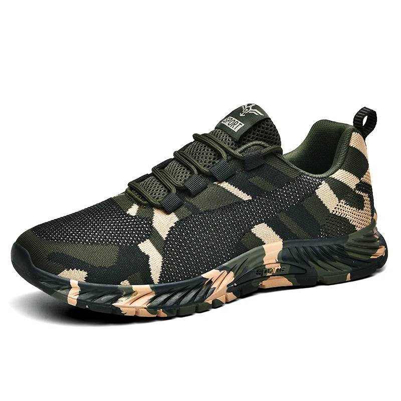 Outdoor Sport Tactical Military Trainets Men Camouflage Green Sneakers Climbing Shoes Women Mountain Hiking Trainers Male Shoes