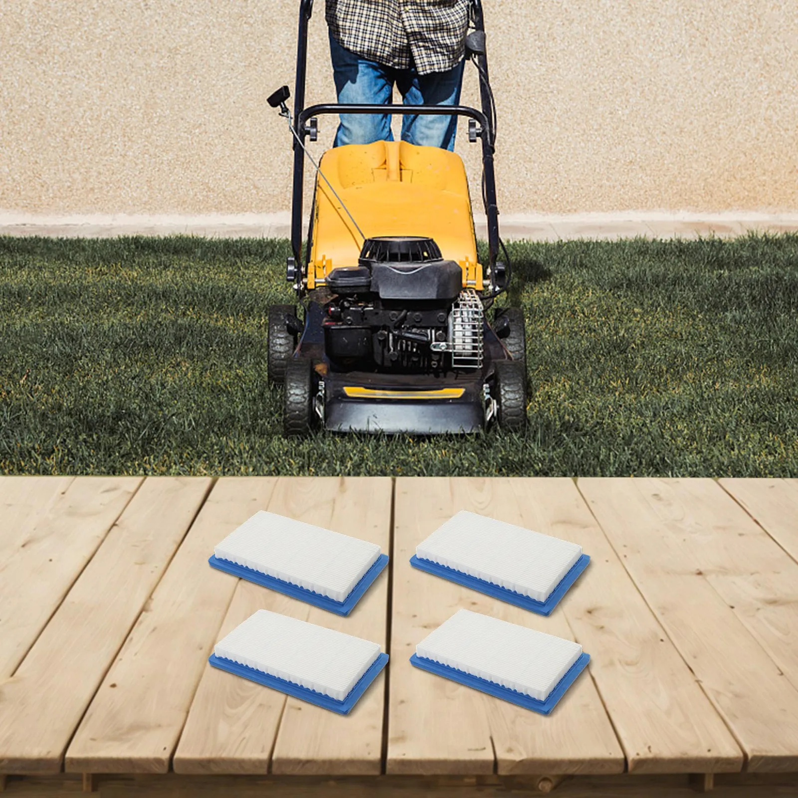

Easy Install Lawn Mower Filter Air Filter Air Filter Compatible Models Easy Installation High Filtration Efficiency