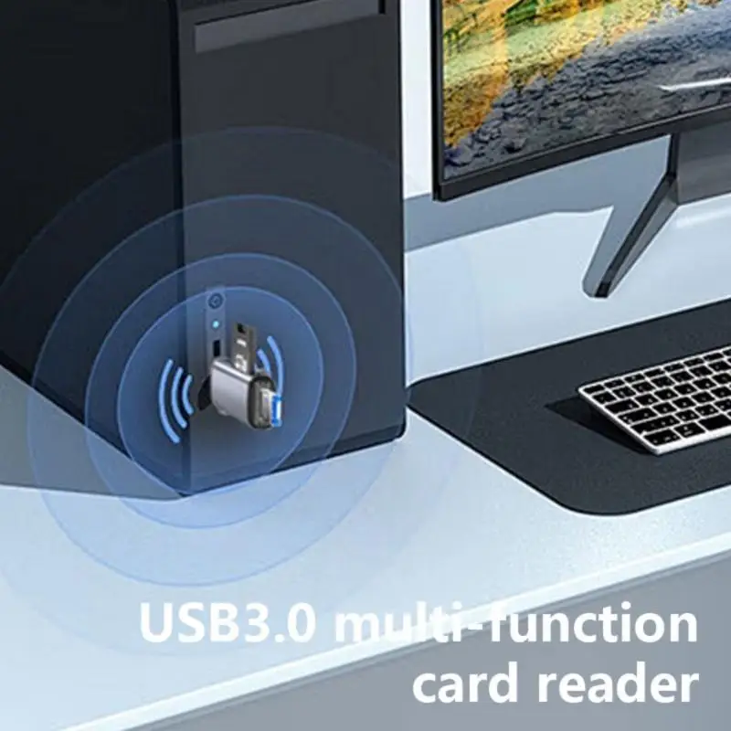 652f من السهل استخدام USB3.0 قارئ بطاقة الذاكرة لبطاقة الذاكرة لنوع C/USB USB التي تقدم 480 ميجابايت نقل سريع #3