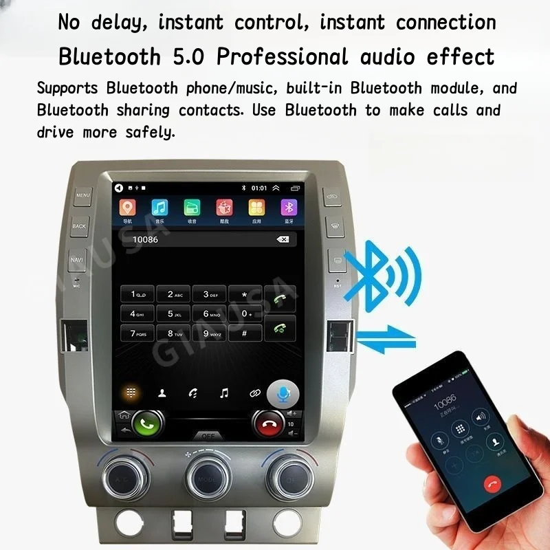 

12.1" Android 13 For Toyota Tundra 2014-2020 GPS Auto Navi Multimedia Carplay Player Car Radio Stereo HD Screen Head Unit DSP