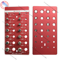 Metric and inch screw nut and bolt thread checker, screw gauge, nut checker