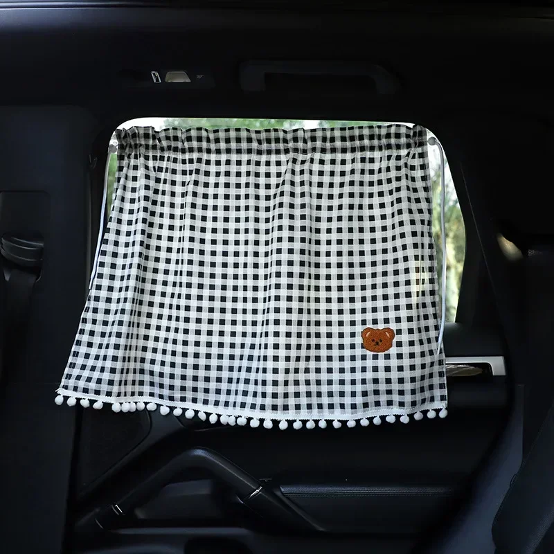 Cute Cartoon Car Curtain Sunshade Curtain Essential Summer Car Sunscreen Curtains Keep Your Car Interior Cool & Protected