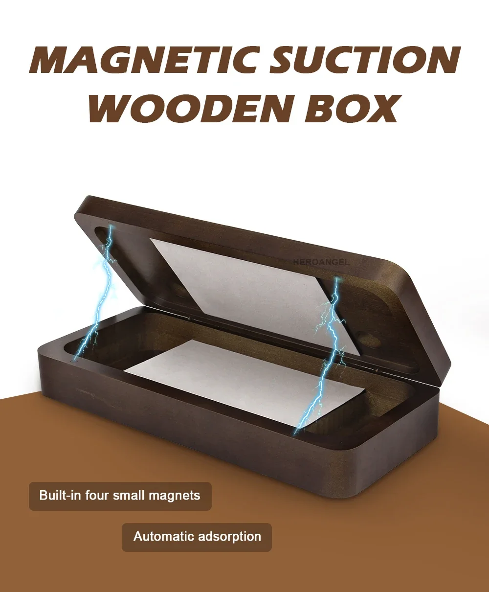 High-end Exquisite Wooden Magnetic Hard Storage Table Box For Steam Deck Anti-drop Shockproof Unique Style Storage Holder Case