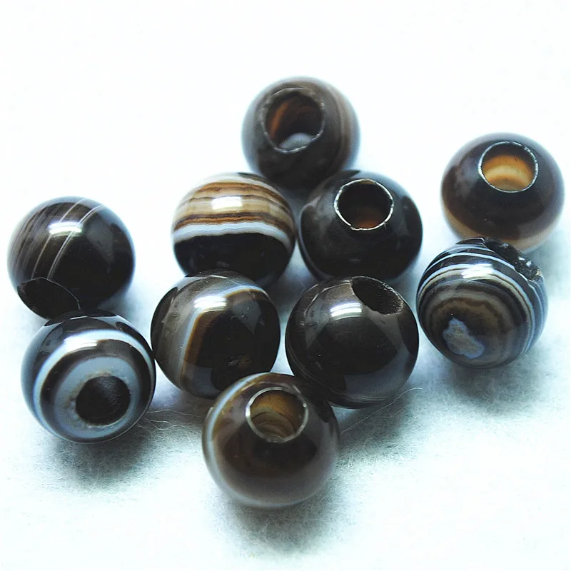 10PCS Natural Agate…