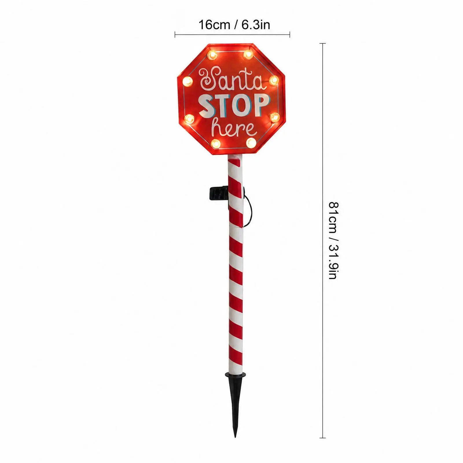 Solar Christmas Tree Stake Lights Outdoor Waterproof Garden Lawn Lamp Festive Atmosphere Yard Path Holiday Decor