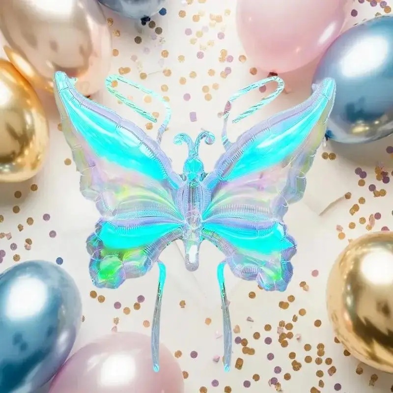 Décoration de fête : Ailes de papillon laser, ballons, accessoires féériques pour anniversaire, Noël, Halloween, Nouvel An – Cadeau idéal