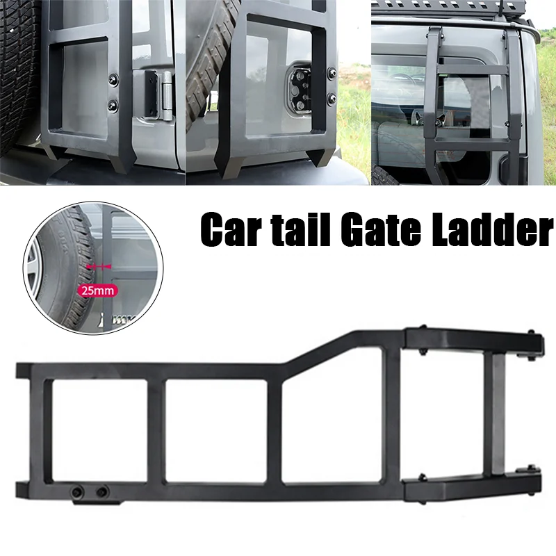 NEW Protection Framework Ladder for Suzuki Jimny 2019-2024 JB64 JB74W Car Rear Door Tail Door Ladder Accessories