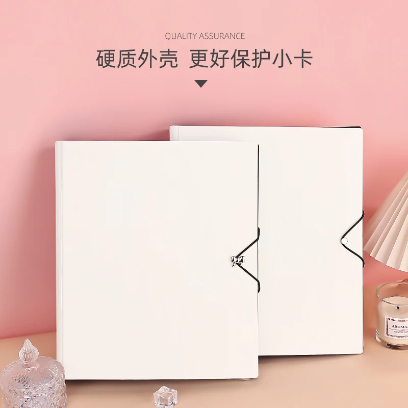 Heavy-Duty A4 Binder with Adjustable Straps - 3-Ring D-Ring Card Organizer for K-pop Albums, Photocards, Polaroids & Idol Merch