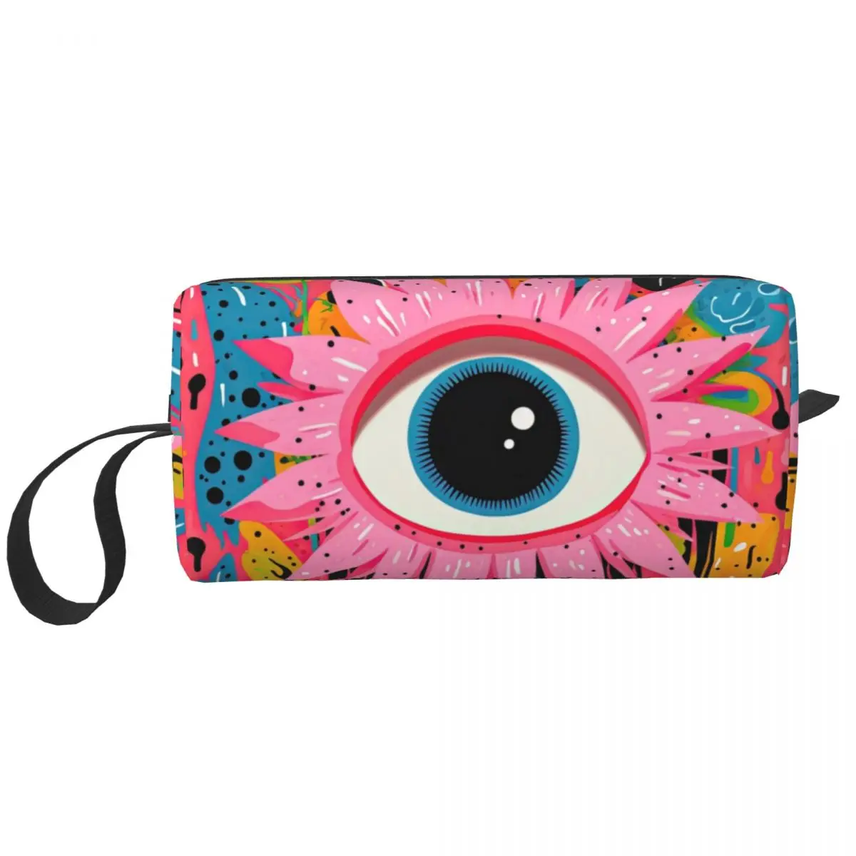 Evil Eye Makeup Bag for Women Travel Cosmetic Organizer Cute Amulet Turkish Storage Toiletry Bags