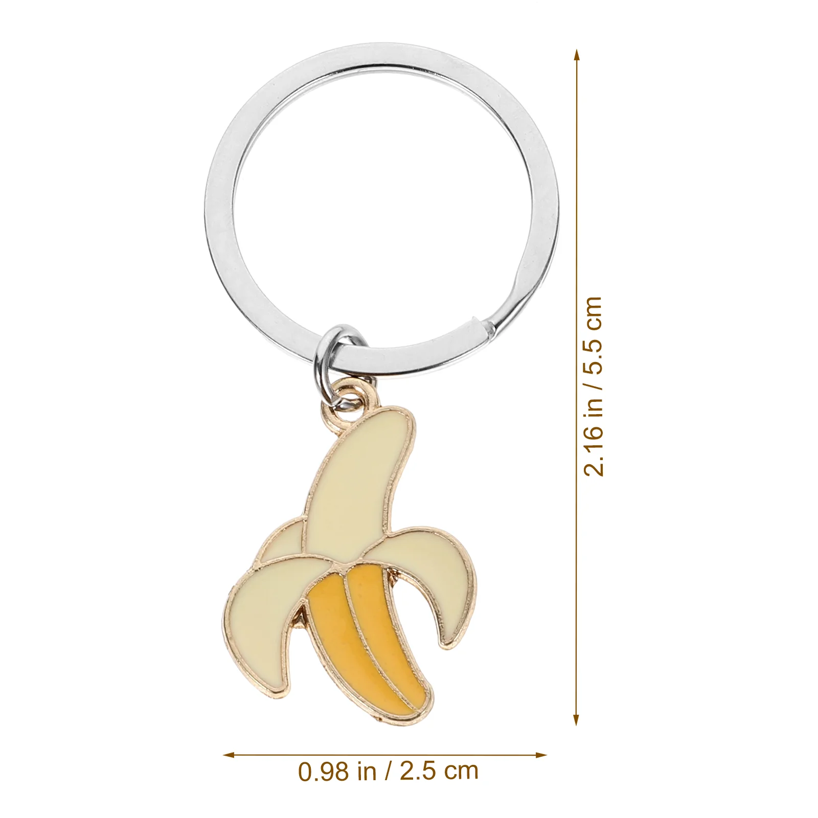 JOFunny Bananas Key Ring, Fashion, Bag Pendant, Charm, Bandana Continent Chain, Kawaii