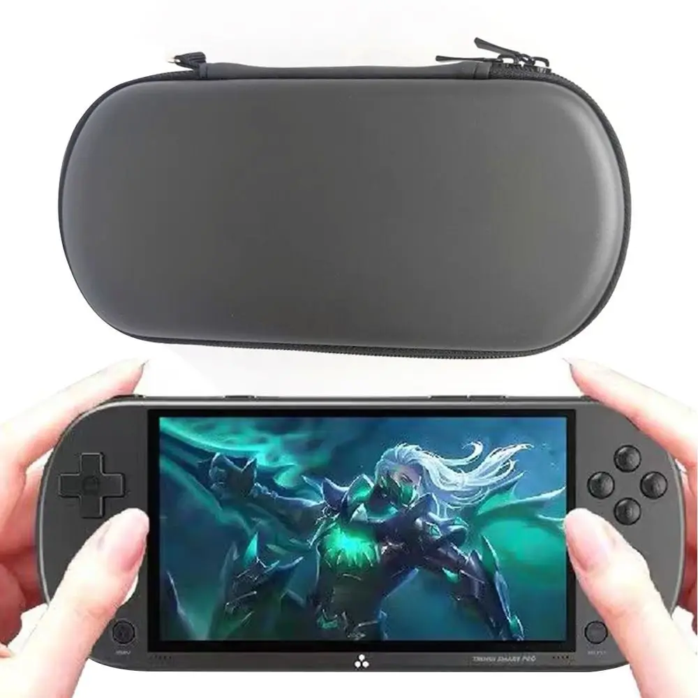 Bolsa de console de jogos de casca dura, estojo protetor de armazenamento de viagem à prova de choque para Trimui Smart Pro/Powkiddy RGB10 Max3