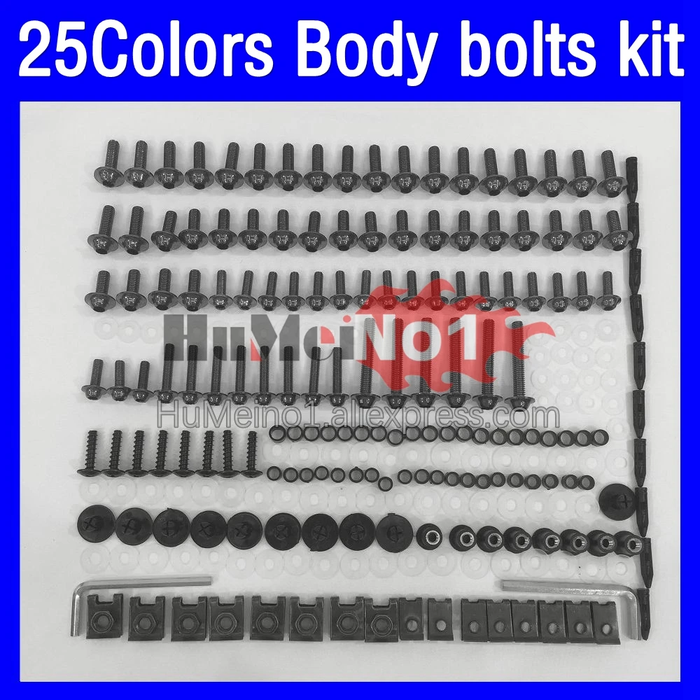 268ps Fairing bolts full screw kit For KAWASAKI NINJA ZXR400 ZX-R400 ZXR-400 ZXR 400 CC 91 92 93 94 95 96 Body bolt screws Nuts