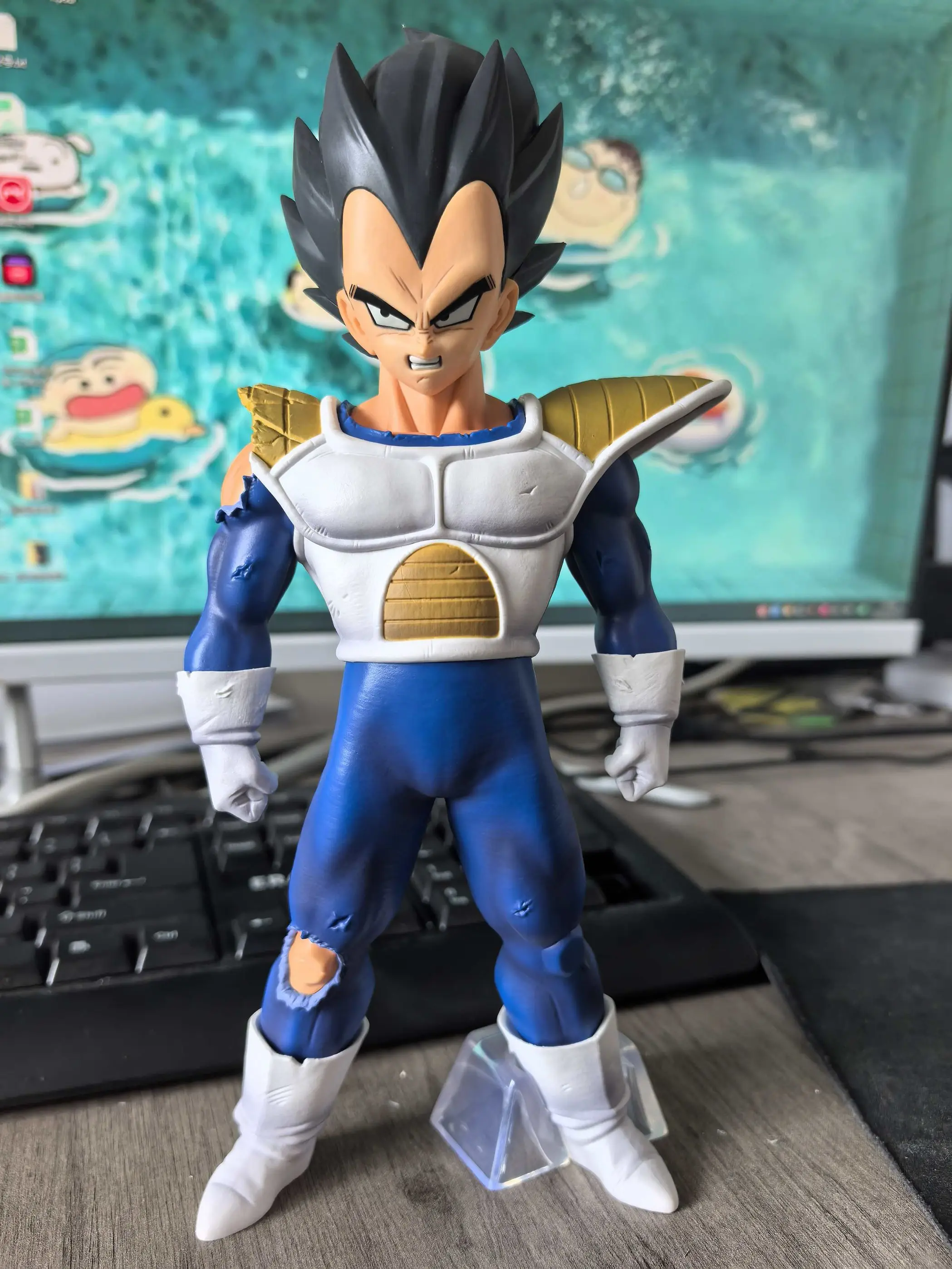 Figuras de acción de Dragon Ball Z de 23cm, figuras de acción de Vegeta bonitas, estatua de muñeca, modelo de colección, juguete personalizado para niños, cumpleaños