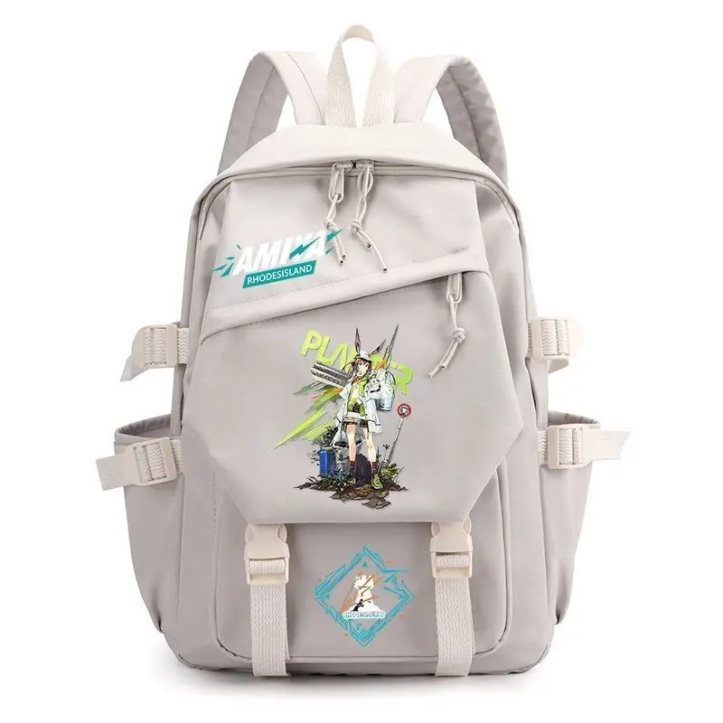 

Arknights Rhodes Island Amiya Merchandise Men Women, Large Capacity Durable Backpack For Primary And Secondary School Students,