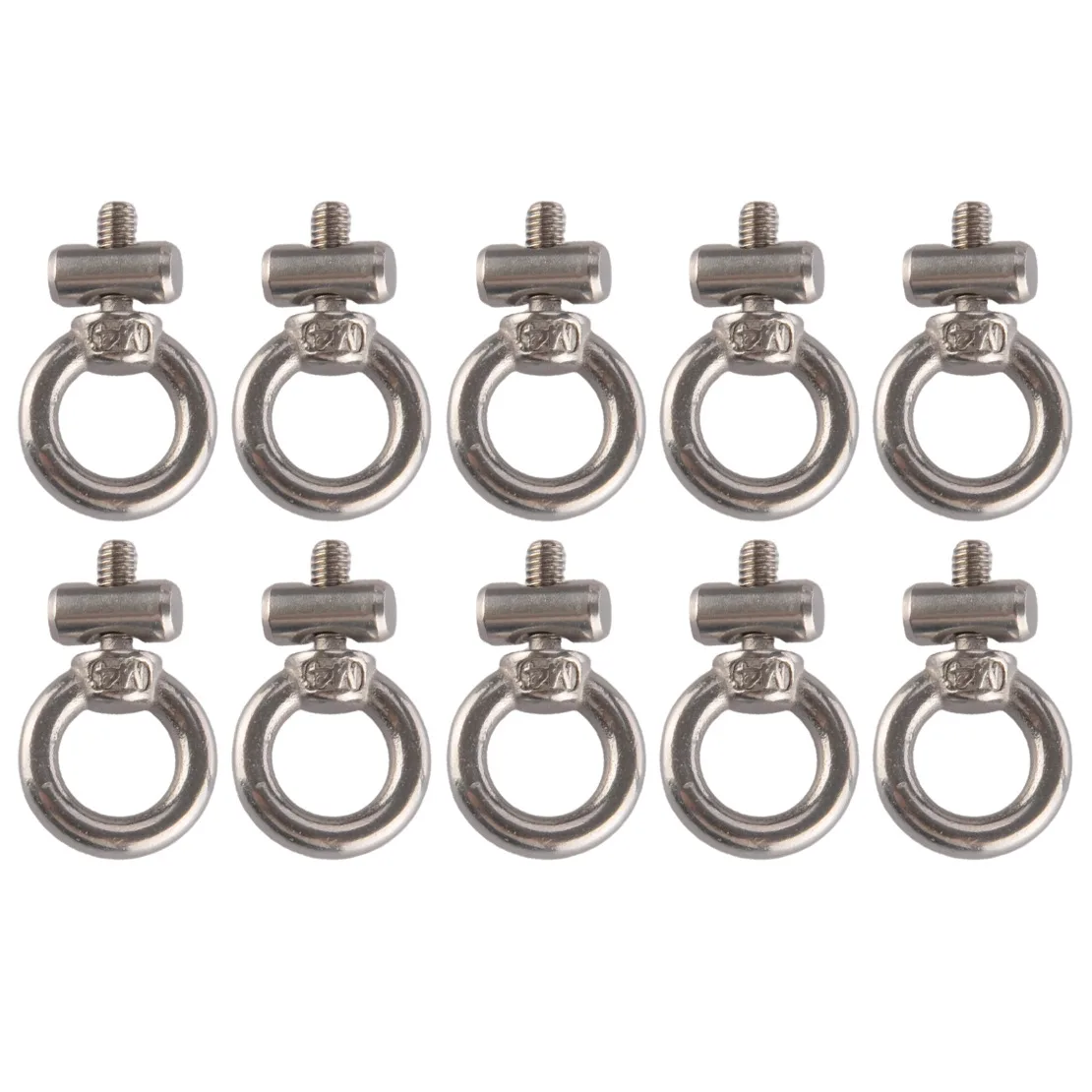 10pcs Stainless Steel M4 Piping Rail Stopper Ring FIT For RV Camper Awning Tent Sliding Track