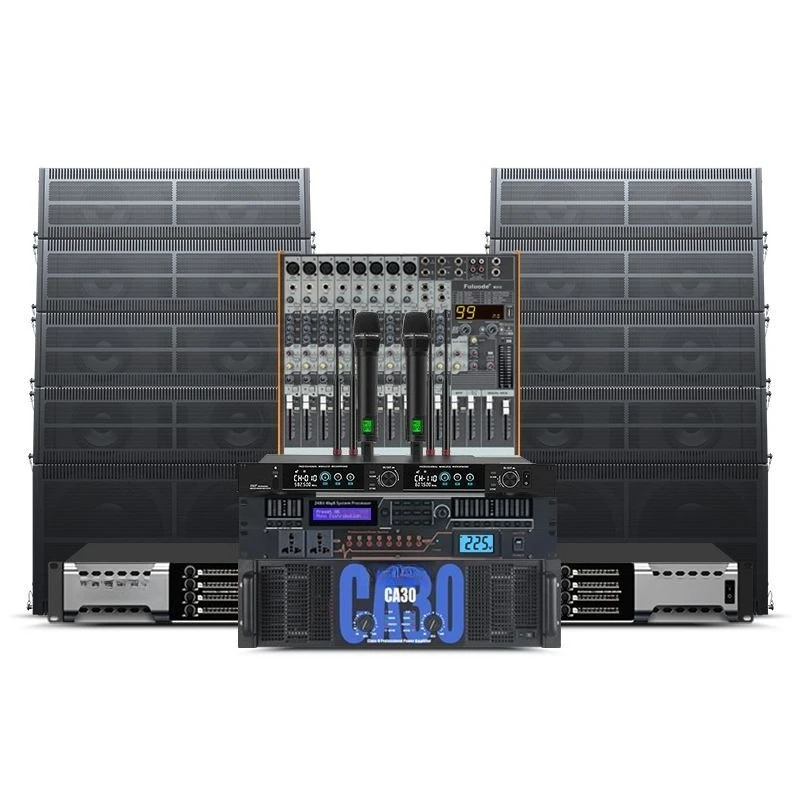 Single 8/10/12/15/double 18 inch linear array audio set, professional stage outdoor performance speakers