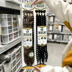 Julianna Bulk Vlecht Haar Synthetisch Haar Highlight Water Wave Geen Weft Bundel Haarverlenging Blond Vlecht Haar Voor Boho Vlechtjes