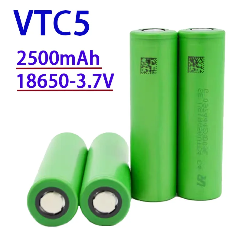 

NEW VTC5 2500mAh 18650 3.7V 100% Original rechargeable power battery suitable for replacing flashlights and toy cars