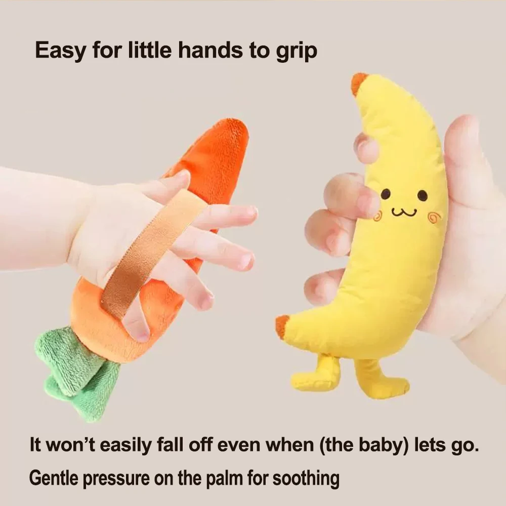 Baby-Schlafkomfort-Plüsch-Handpuppe – ein beruhigendes Spielzeug zur Linderung der Stimmung des Babys und als Gesichtskomfort, Weihnachts- und Geburtstagsgeschenke