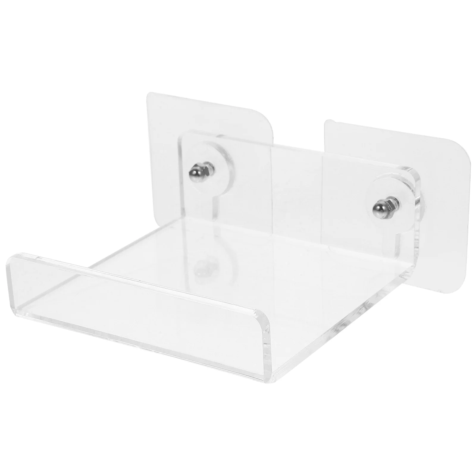 

Acrylic Wall Shelf 10x10 Floating Bathroom Rack No Nails Shelves Mount Kitchen Storage ganizer Holder Small Spaces