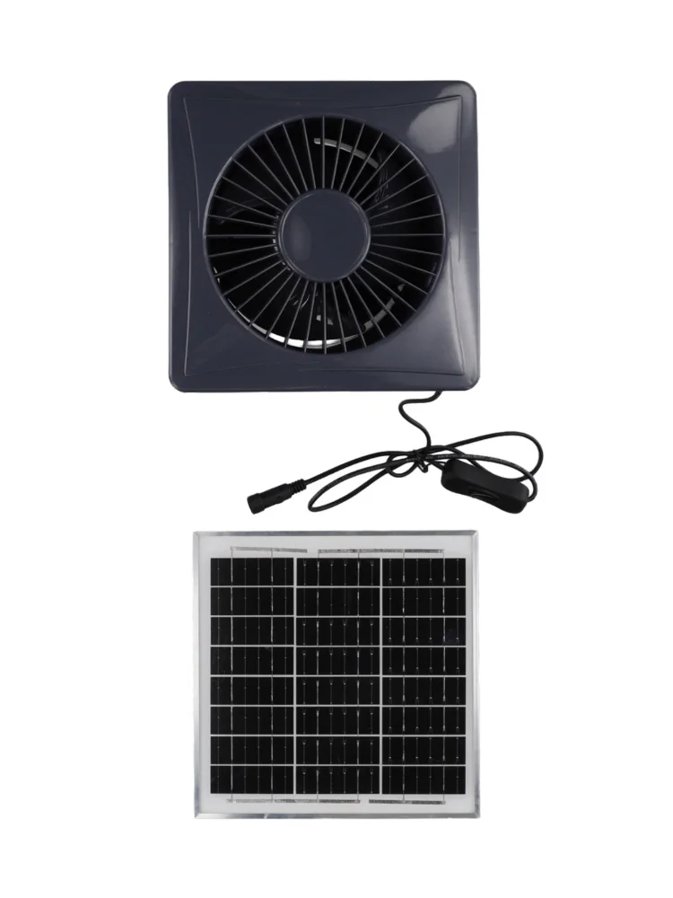 Color: Grey Energy-saving Exhaust Fan Sash Wall Fan Reliable Airflow Environmentally Conscious Fire-resistant ABS Material