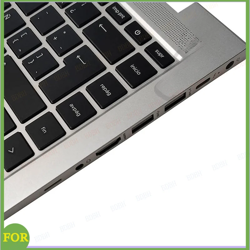 NEW FOR HP EliteBook 640 G9 645 G9 Laptop US/Latin/Spanish Keyboard Upper Case Palmrest Cover