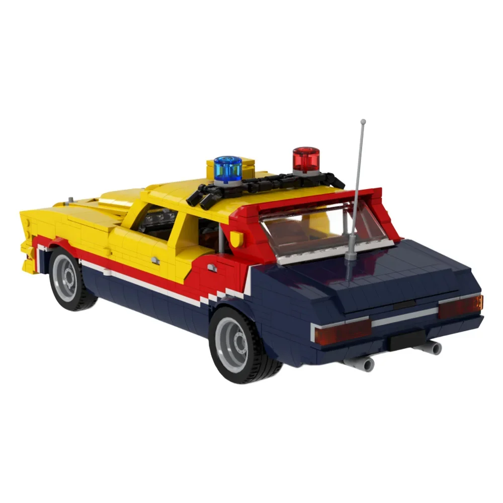 

Gobricks MOC Movie Mad Max Ford Falcon Building Blocks Model Mad Max Modified Car Muscle Sports Car Bricks Assembly Toys Gifts