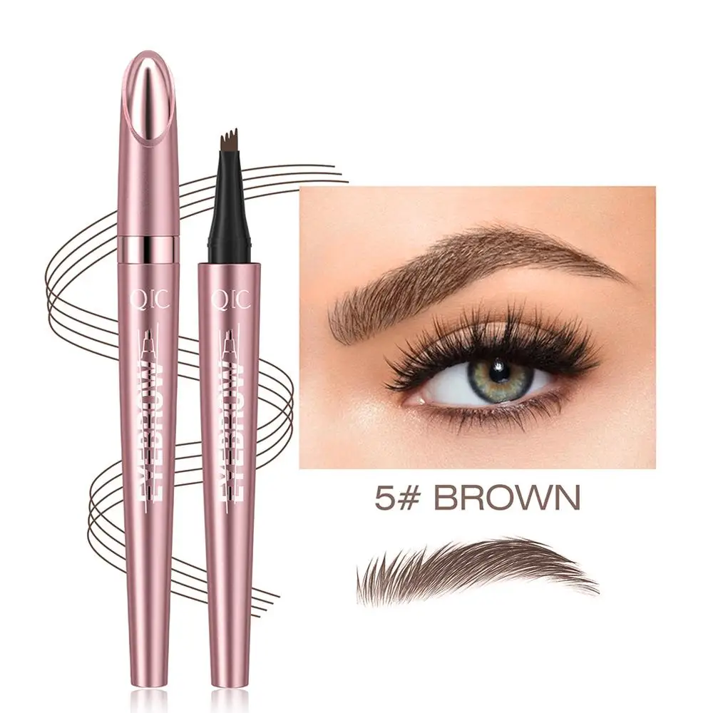 Multifunktionaler flüssiger Augenbrauenstift, ultrafeiner Eyeliner, liegender Seidenraupe, wasserdicht, grau, braun, Augenbrauenverstärker, Tattoo-Kosmetik
