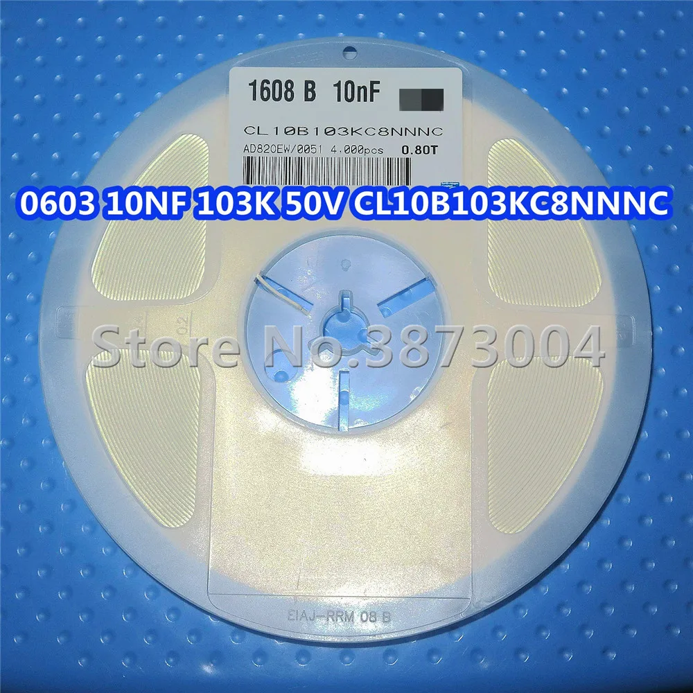 1 Reel 0603 10NF 103K 50V CL10B103KC8NNNC SMD Resistance 4000PCS/Reel