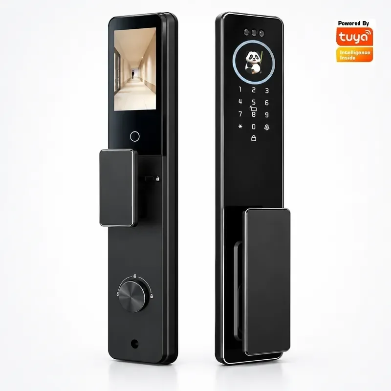 Facial Recognition Smart Lock Fingerprint Password Electronic Door Lock for Home Anti Theft Security