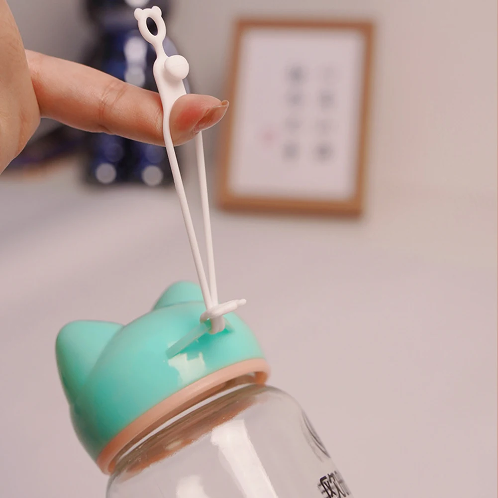 Flexible Cable Bundling Tie With Snaps Reusable Self-Snap Sealing Bag Rope For A/V Wires