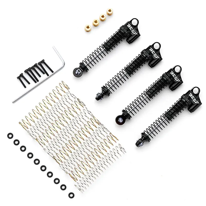 RCGOFOLLOW 57MM Metal Damping Shock Absorber Oil Damper For 1/24 Axial SCX24 Jeep Gladiator Negative Pressure Shock Damper