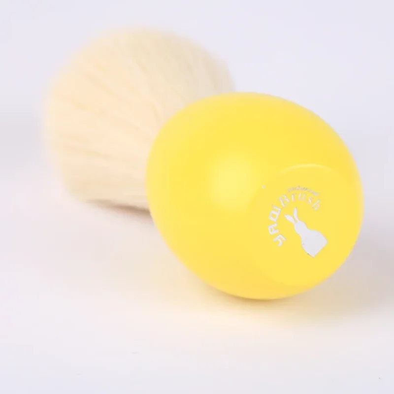 YAQI الأرنب الكشمير عقدة فرشاة الحلاقة في النسخة الصفراء لعيد الفصح الرجال أداة الحلاقة هيبوالرجينيك رجل الاستمالة الرعاية فرشاة #4