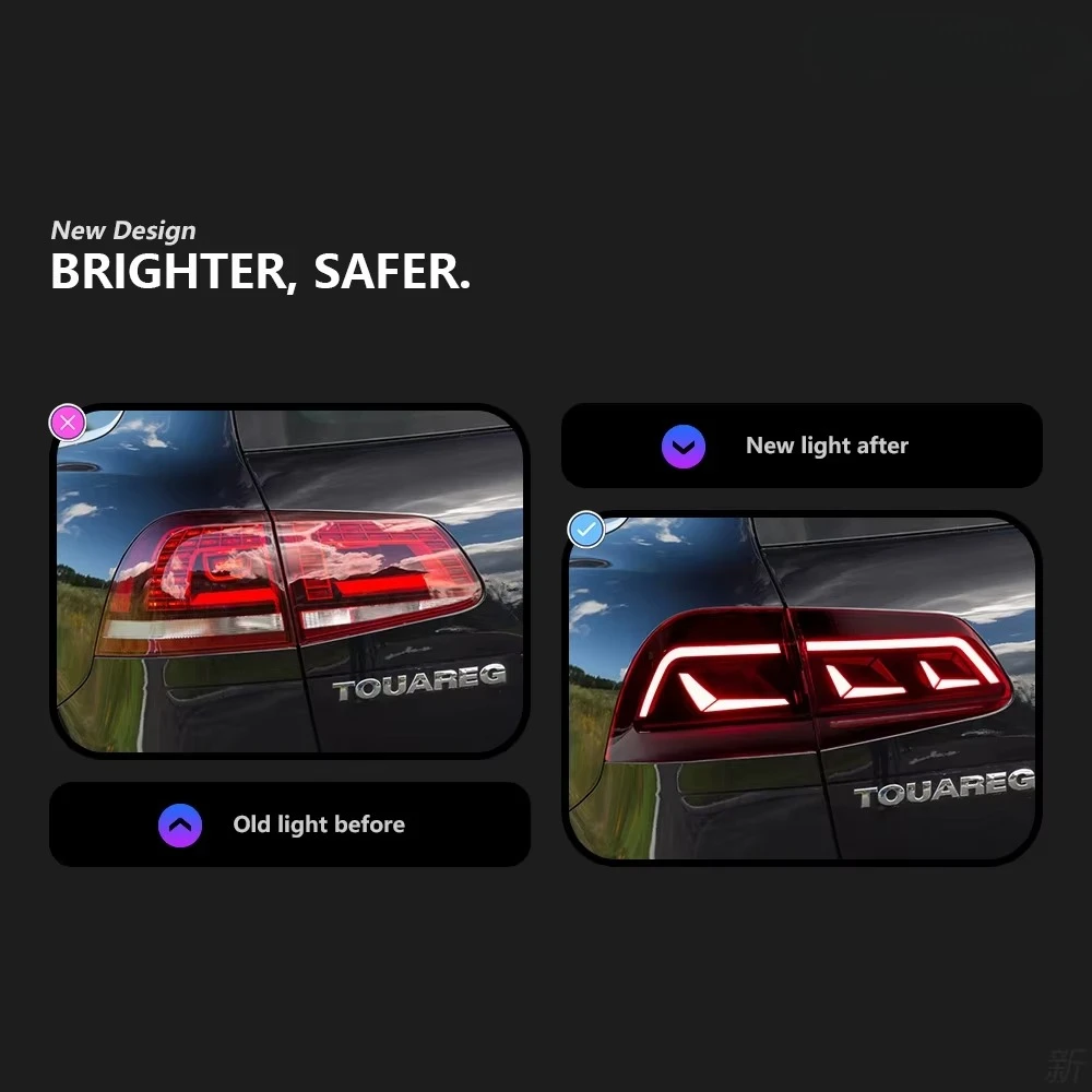 

Подходит для светодиодных задних фонарей и фар Volkswagen Touareg от 2011-2018 гг.