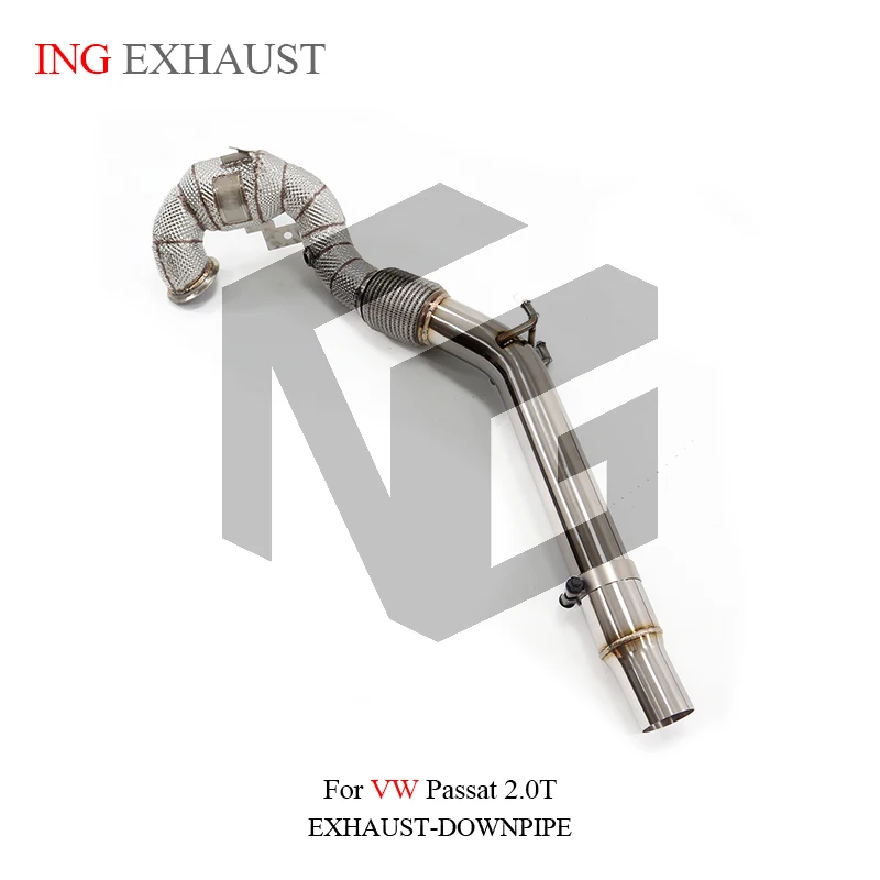 

ING Catalytics Downpipe for WolksWagen VW Passat 2.0 ss304 Pipe With heat shield Tube Header Performance Exhaust System