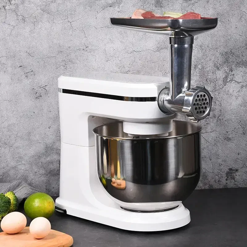 Powerful 1500W 6-Speed Vertical Mixer for Kitchen Manual Electric Manual Food Mixer with Stainless Steel Bowl and Dough Hook