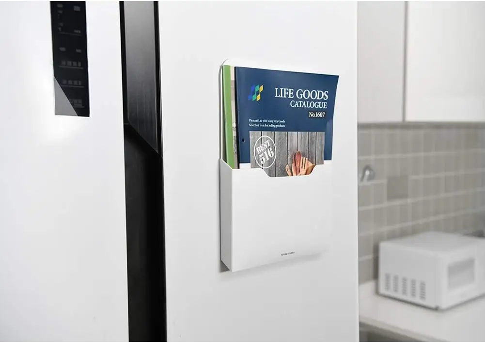 Magnetic Paper Holder for Refrigerator, File Cabinet, Office Supplies, A4 Size, 1 Pack view 6