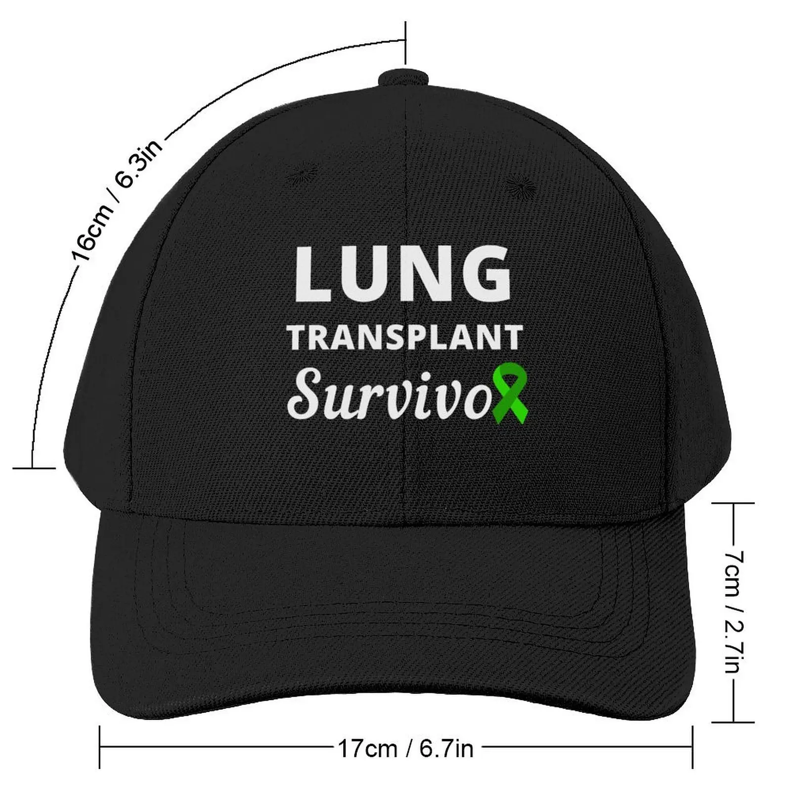 Lung Transplant Survivor Baseball Cap Beach derby hat summer hat Bobble Hat For Man Women's