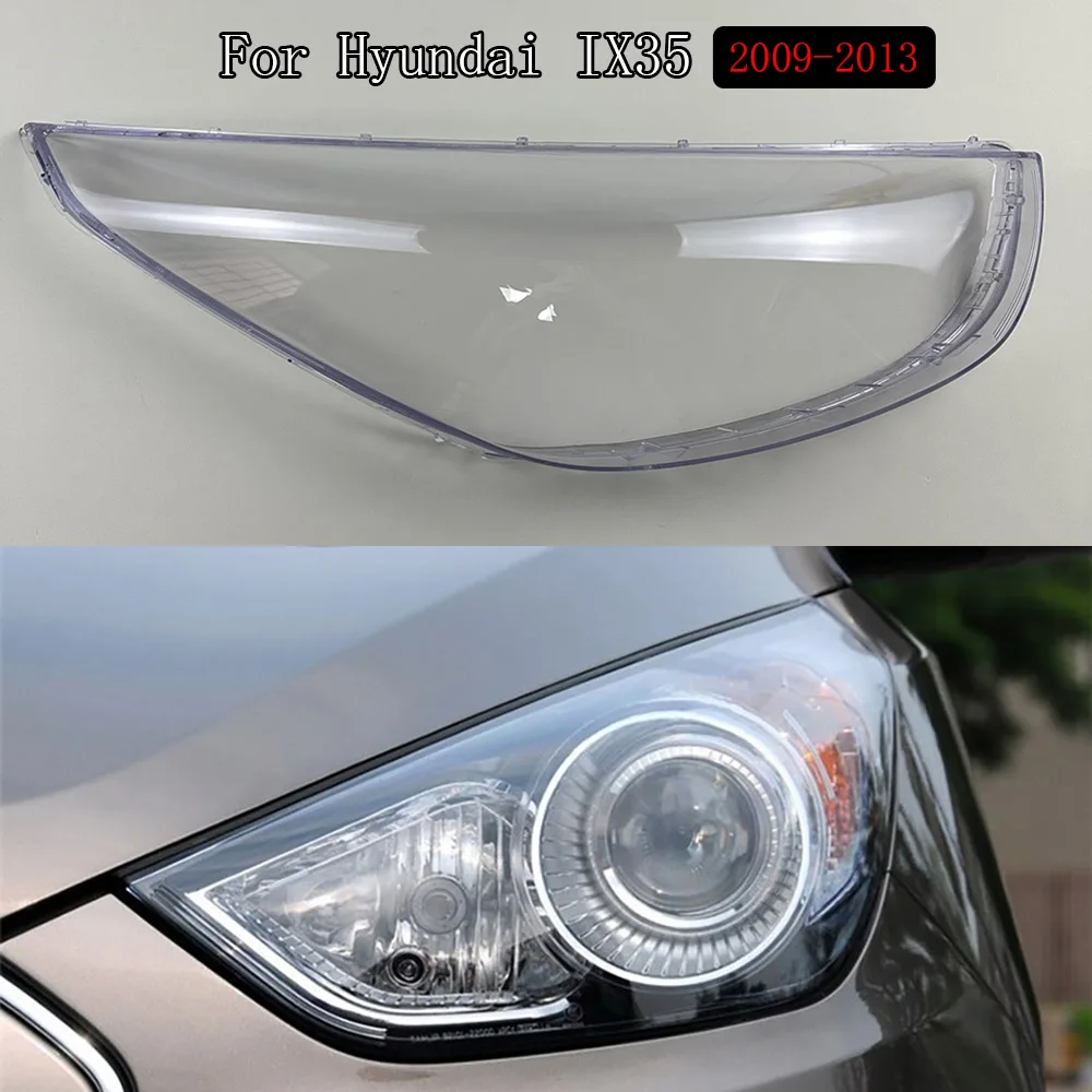 

For Hyundai IX35 2009 2010 2011 2012 Car Transparent Lampshade Headlight Cover Lamp Shade Headlight Shell Cover Lens