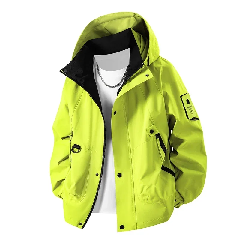 

CHRLCK Unisex Hiking Jackets Waterproof New Spring Autumn Polyester Windbreaker Camping Climbing Outdoor Coats Men Women